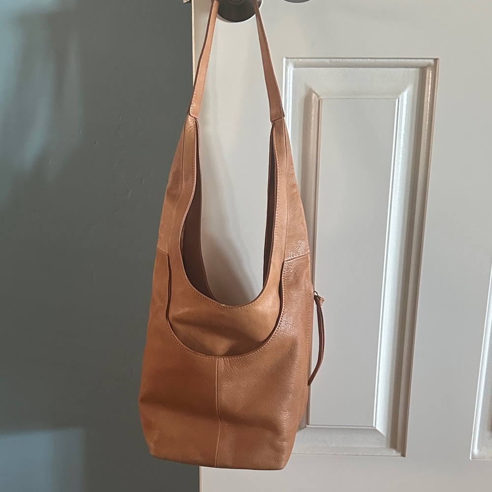 Lucky Brand Tan Leather Hobo Bag